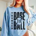 2X Light Blue CUSTOM BASEBALL TEAM & NUMBER | Crew Sweatshirts