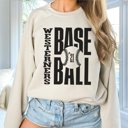 2X Sand CUSTOM BASEBALL TEAM & NUMBER | Crew Sweatshirts