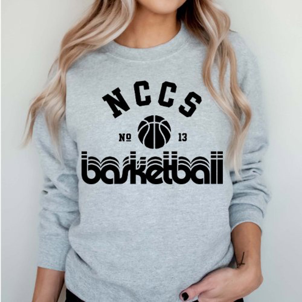 CUSTOM BASKETBALL TEAM & NUMBER | Crew Sweatshirts