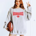 2X Light Grey Custom Football Team Crew Sweatshirts