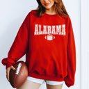 2X Red Custom Football Team Crew Sweatshirts