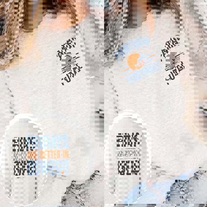 Custom Fridays Are Better Football Sweatshirt With Front And Back Design