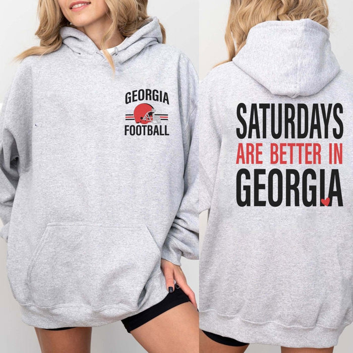 Custom Saturdays Are Better Football Hoodie With Front And Back Design