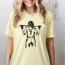 Small Heather French Vanilla Custom Sports Player Tees – Personalized Football, Baseball, Softball & Basketball