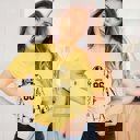 Small Heather Yellow Custom Sports Player Tees – Personalized Football, Baseball, Softball & Basketball