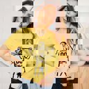 Small Heather Yellow Custom Sports Player Tees – Personalized Football, Baseball, Softball & Basketball