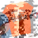 Small Heather Orange Custom Team Name & Number Sports Tee – Bella