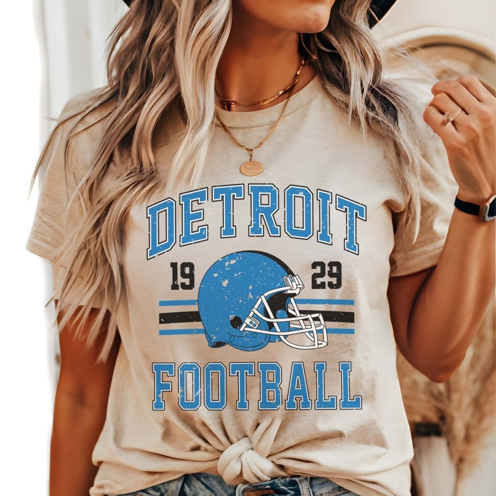 Detroit Football Bella Graphic Tee