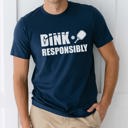 Large Navy Dink Responsibly Pickleball Graphic Tee