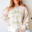 Large Ivory Dirty Martini Social Club Crew Sweatshirt