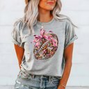  Disco Football Bow Bella Graphic Tee