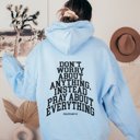 2X Light Blue Don't Worry about Anything Pray Hoodie