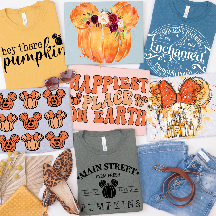 Enchanted Pumpkin Patch | Magical Fall Vacation Graphic Tees | Bella