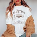 Large White Espresso Martini Social Club Comfort Color Tee