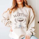 Large Ivory Espresso Martini Social Club Crew Sweatshirt