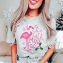 Medium Athletic Grey Fa La La La Mingo Bella Graphic Tee