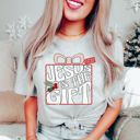 Medium Athletic Grey Faith Filled Christmas Bella Canvas Tees – Christian Holiday Graphic Tees with Joy, Jesus, and Hope