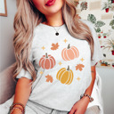 XL Ash Fall Pumpkin Patch | Autumn-Inspired Graphic Tees | Bella