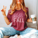 Large Heather Maroon Fall Pumpkin Patch | Autumn-Inspired Graphic Tees | Bella