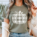2X Heather Military Fall Pumpkin Patch | Autumn-Inspired Graphic Tees | Bella