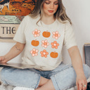 XL Natural Fall Pumpkin Patch | Autumn-Inspired Graphic Tees | Bella