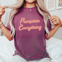 Medium Berry Fall Vibes Cozy Comfort Colors Graphic Tees | Pumpkin Everything, Hello Pumpkin Retro, Pumpkin Cherries & Wicked Autumn Shirts