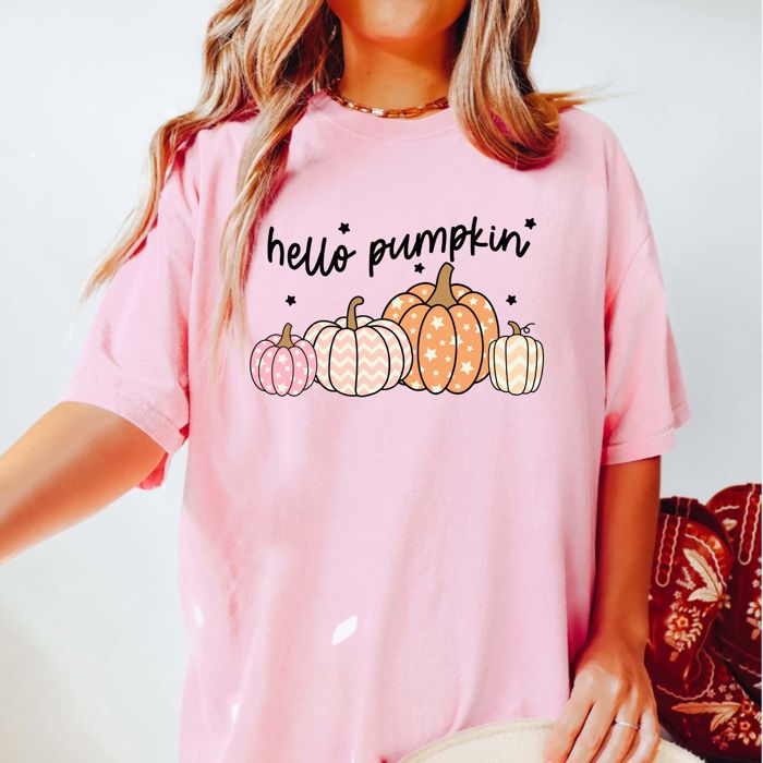 Fall Vibes Cozy Comfort Colors Graphic Tees | Pumpkin Everything, Hello Pumpkin Retro, Pumpkin Cherries & Wicked Autumn Shirts