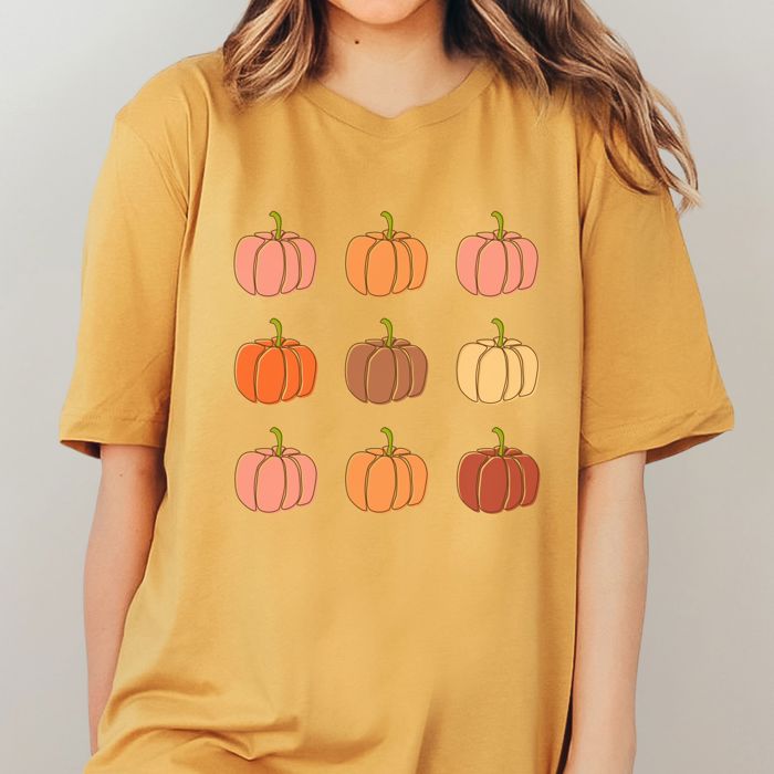 Fall Vibes Cozy Comfort Colors Graphic Tees | Pumpkin Everything, Hello Pumpkin Retro, Pumpkin Cherries & Wicked Autumn Shirts