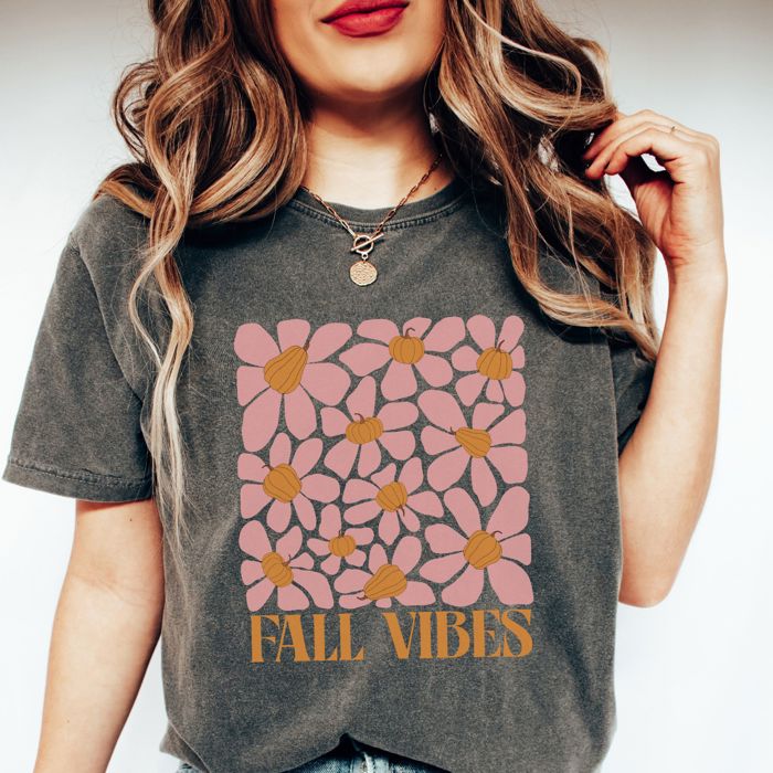Fall Vibes Cozy Comfort Colors Graphic Tees | Pumpkin Everything, Hello Pumpkin Retro, Pumpkin Cherries & Wicked Autumn Shirts