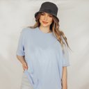 Large Heather Blue Favorite Soft Heather Bella Tee