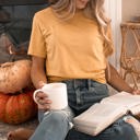 2X Heather Mustard Favorite Soft Heather Bella Tee