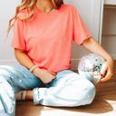 Small Heather Sunset Favorite Soft Heather Bella Tee