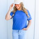 Large Columbia Blue Favorite Soft Solid Cotton Bella Tee