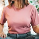 2X Orchid Favorite Soft Solid Cotton Bella Tee