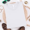 2X Silver Favorite Soft Solid Cotton Bella Tee