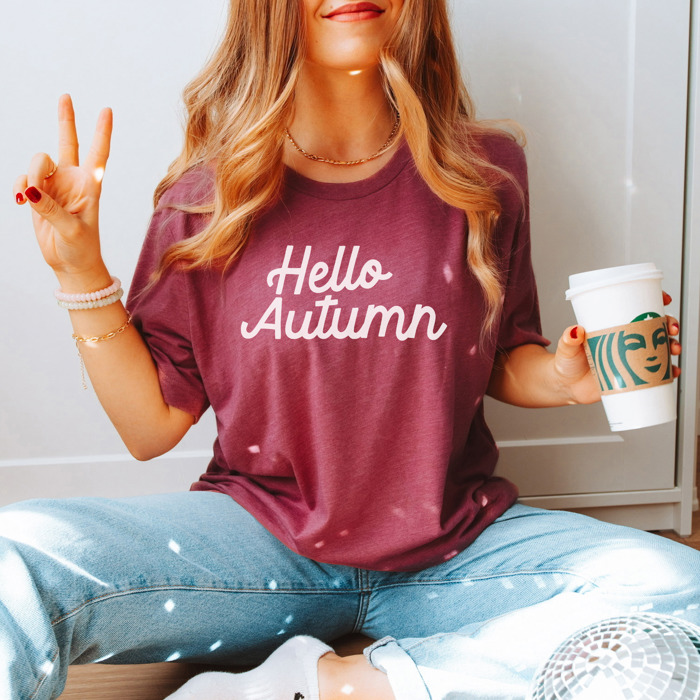 Feels Like Fall | Hello Fall | Hello Autumn | Fall Breeze Crunchy Leaves | Fall Vibes | Bella Graphic Tees