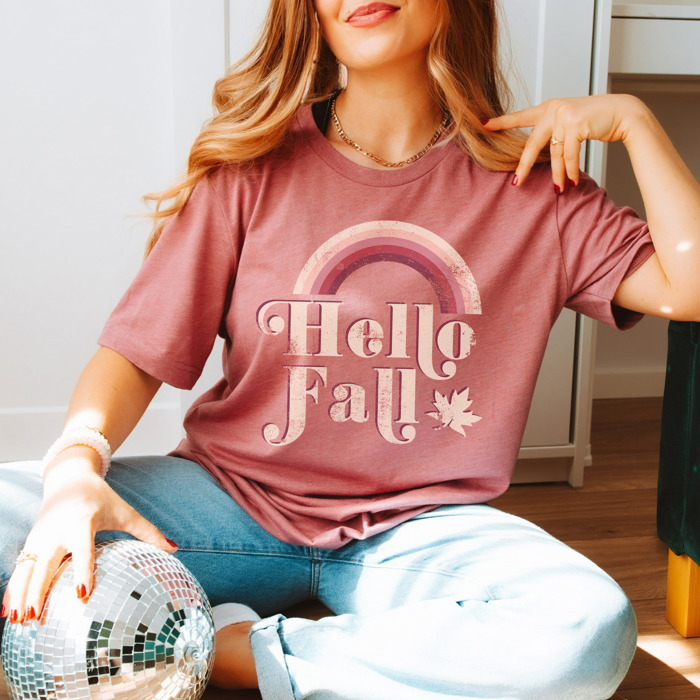 Feels Like Fall | Hello Fall | Hello Autumn | Fall Breeze Crunchy Leaves | Fall Vibes | Bella Graphic Tees