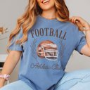 Large Blue Jean Football Athletic Club Comfort Color Tee