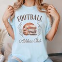 Large Chambray Football Athletic Club Comfort Color Tee