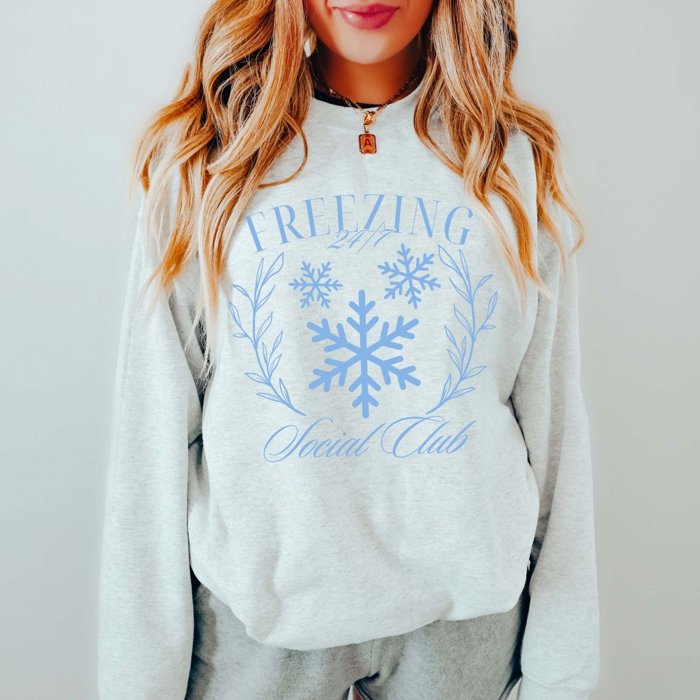 Freezing 24/7 Social Club Graphic Sweatshirt