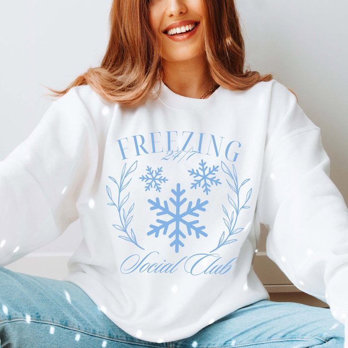 Freezing 24/7 Social Club Graphic Sweatshirt