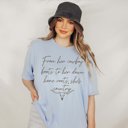 2X Heather Light Blue From Her Cowboy Boots Tee