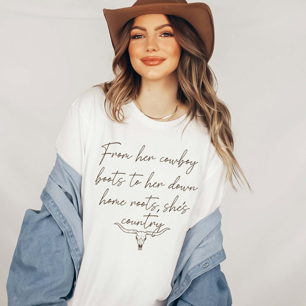 From Her Cowboy Boots Tee