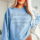 Large Light Blue From Her Cowboy Boots Sweatshirt