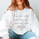 Large White From Her Cowboy Boots Sweatshirt