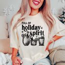  Full of Holiday Spirit Comfort Colors Tee