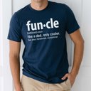 XXL Navy Fun Uncle Graphic Tee