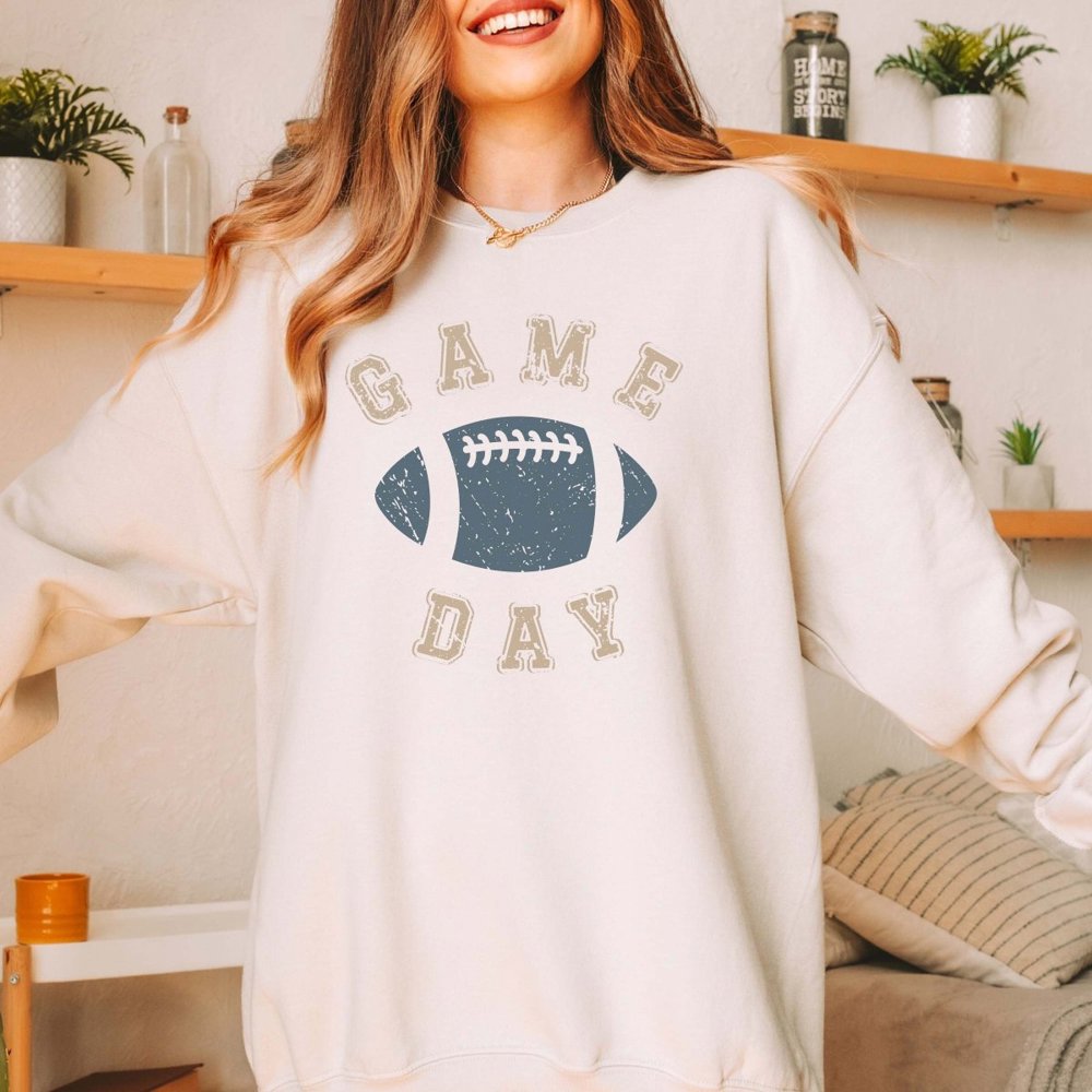 Game Day Blue Football Sweatshirt