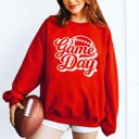 2X Red Game Day Script Football Sweatshirt