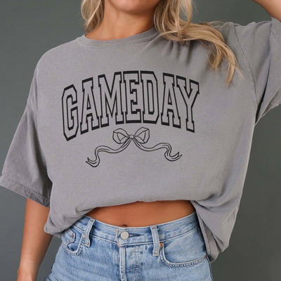 Gameday Bow Comfort Color Tee